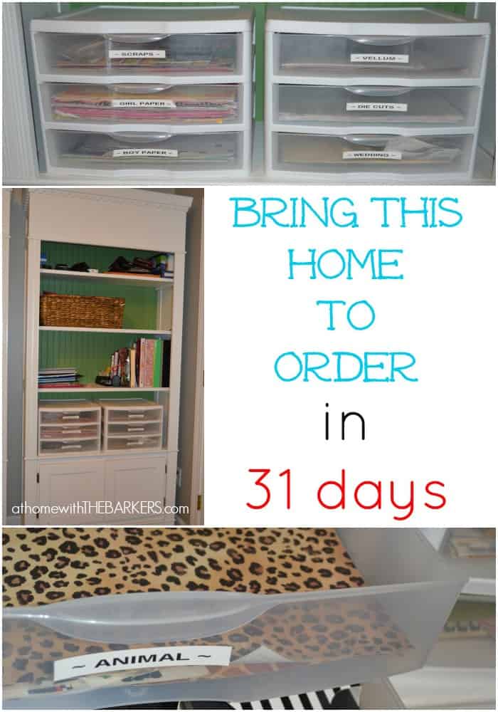 31 Days Scrapbook Paper Storage {Craft Room} - At Home With The Barkers